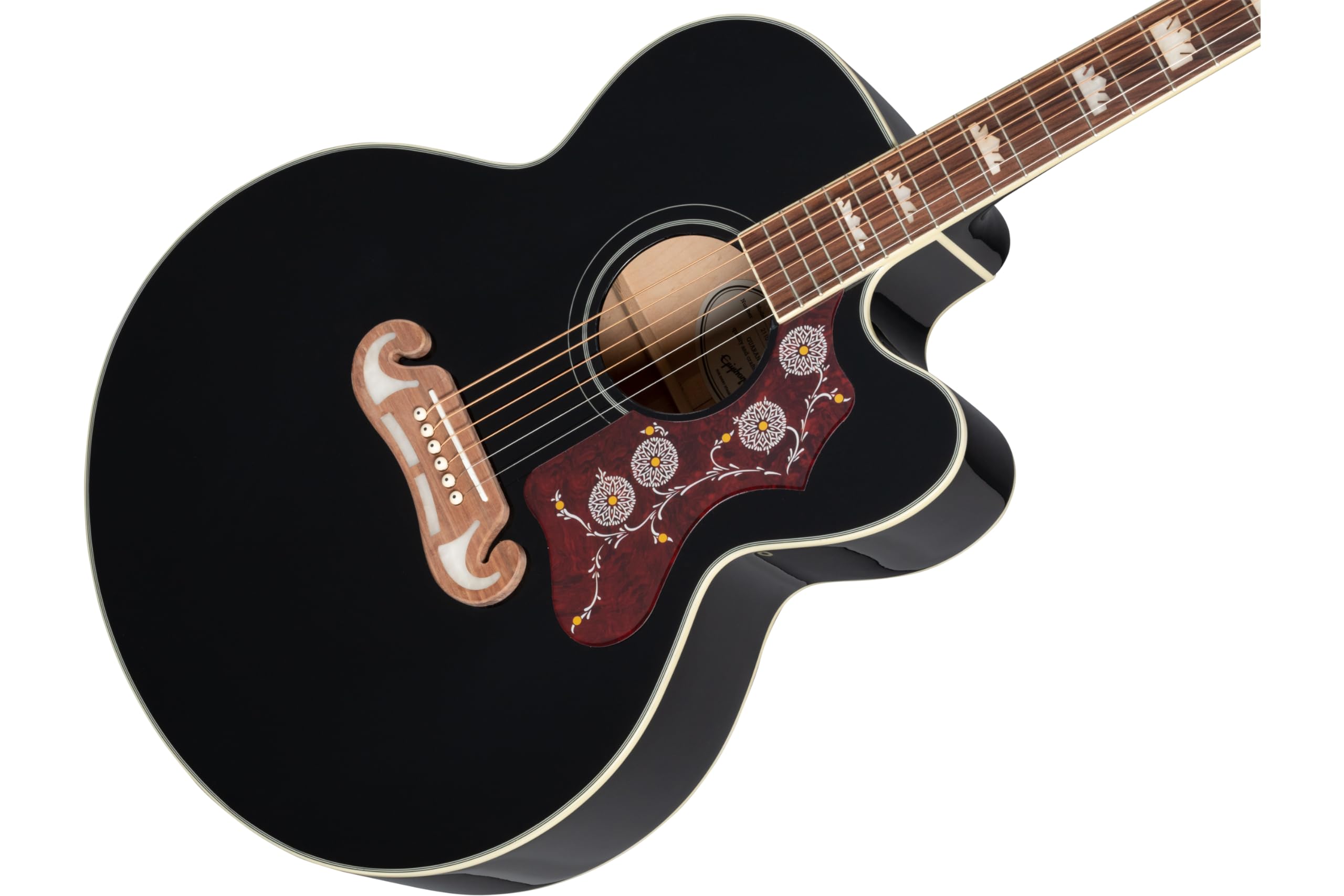 Epiphone EJ-200CE Acoustic-Electric Guitar, Shadow Preamp, Black