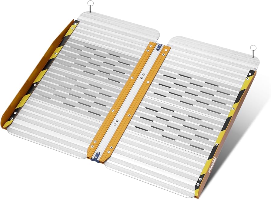 Amazon.co.jp: Ruedamann 車椅子 スロープ 長さ61cm 幅73cm スロープ