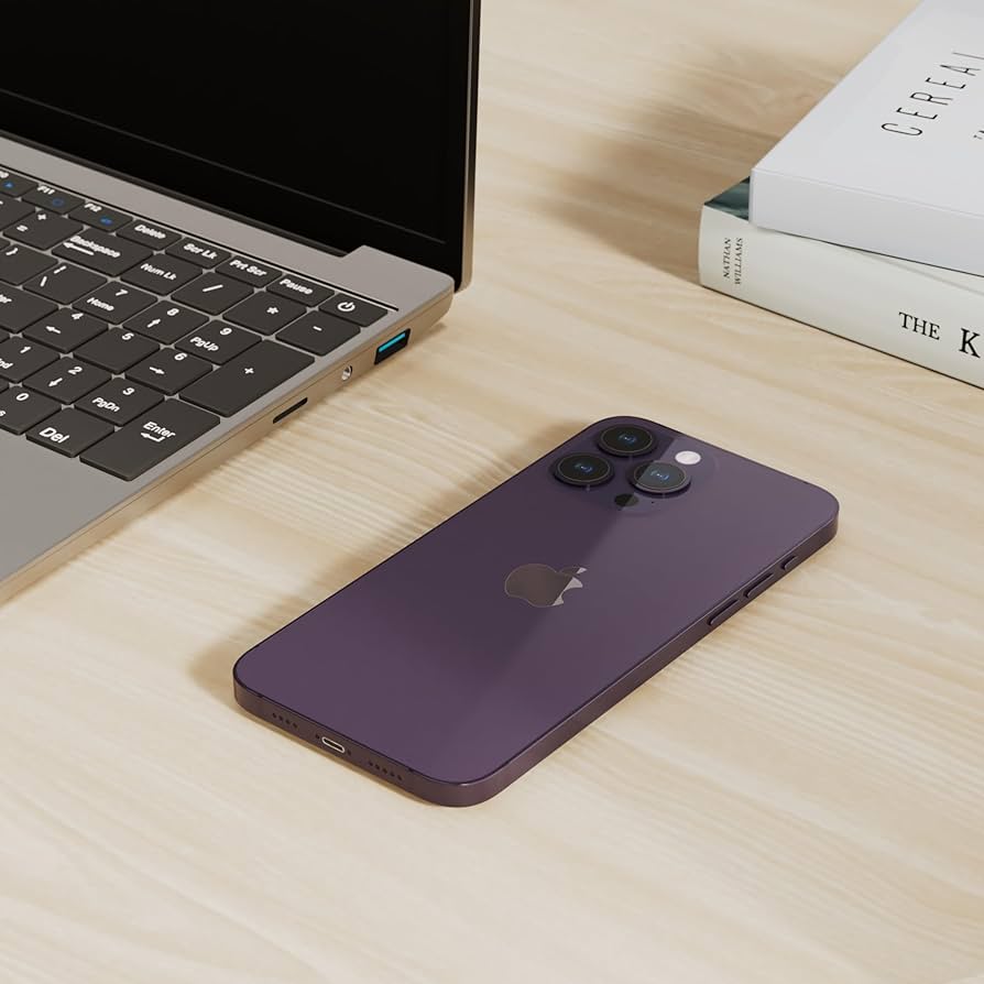 Apple iPhone 14 Pro Max, 128GB, Deep Purple - Unlocked (Renewed