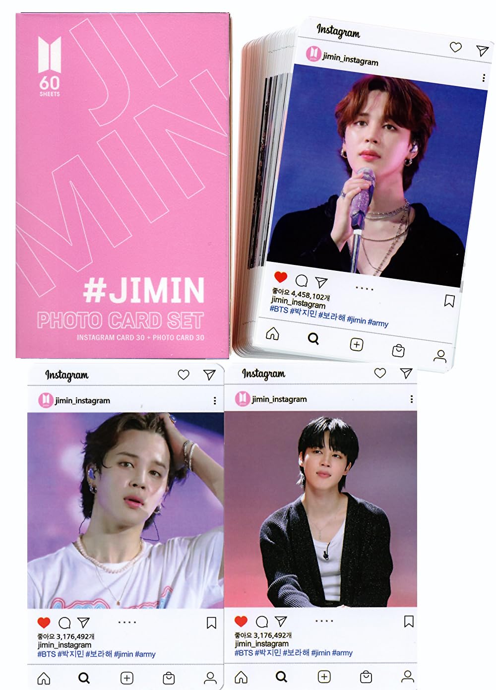 Amazon.co.jp: ジミン グッズ スペシャルフォトカードセット 60枚