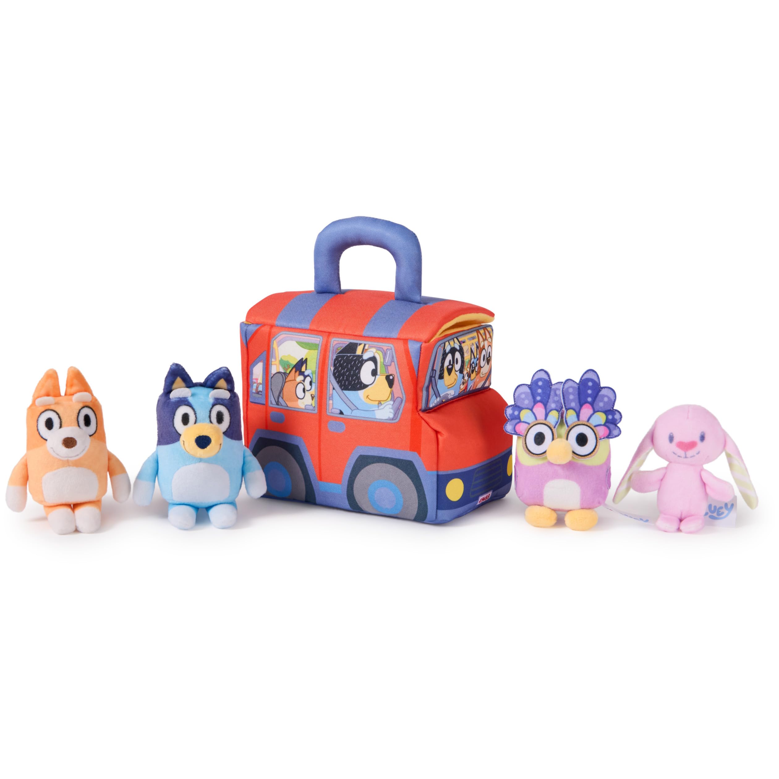 Amazon.com: GUND Bluey 5-Piece Plush Playset, Official Bluey