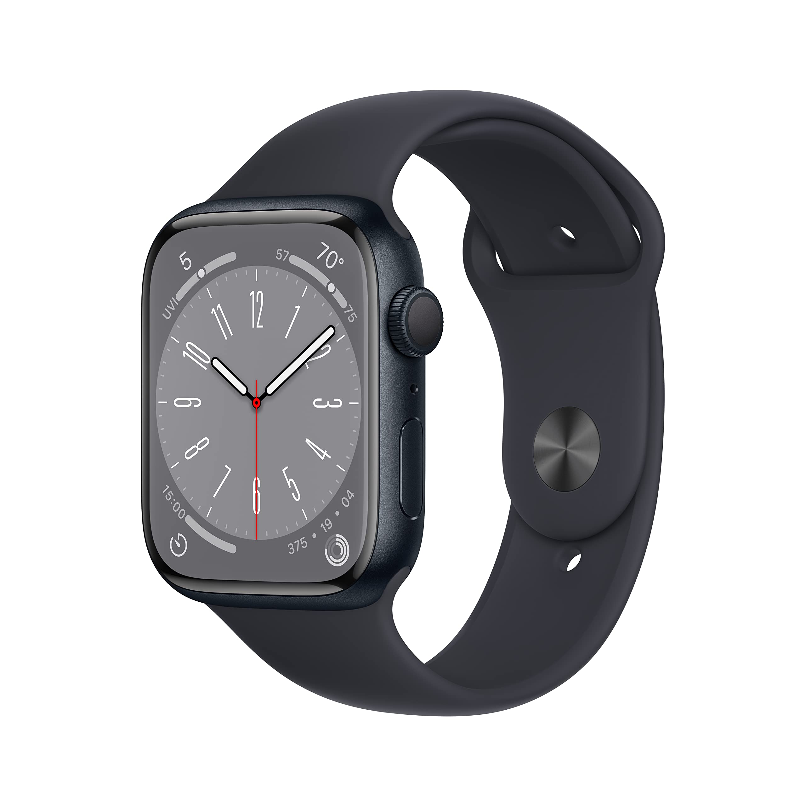 Amazon.com: Apple Watch Series 8 [GPS, 45mm] - Midnight Aluminum