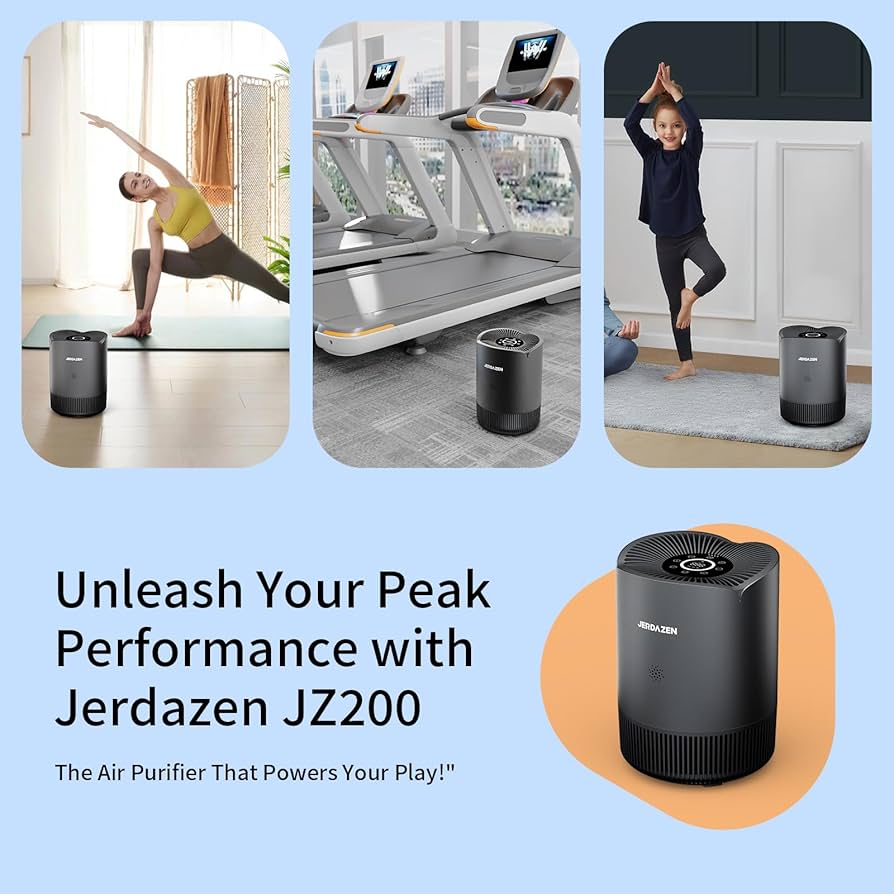 Amazon.co.jp: Jerdazen 空気清浄機 小型 17畳 脱臭 卓上 軽量 集じん