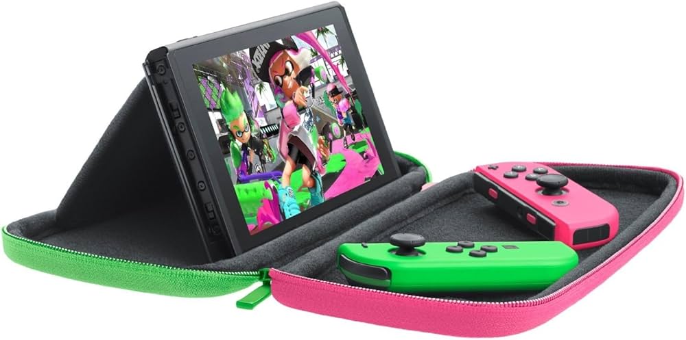 Nintendo Switch Hardware with Splatoon 2 Neon Green/Neon Pink Joy