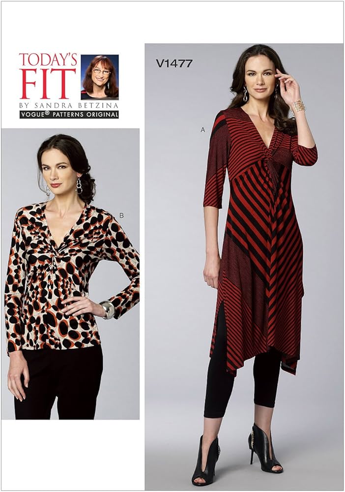Amazon.com - Vogue Patterns V1477 Misses' Tunic & Top