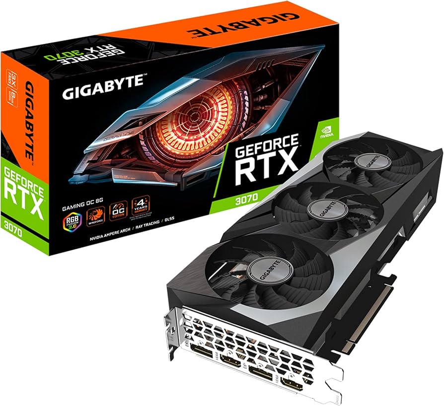 GIGABYTE GeForce RTX 3070 Gaming OC 8G (REV2.0) Graphics Card, 3X