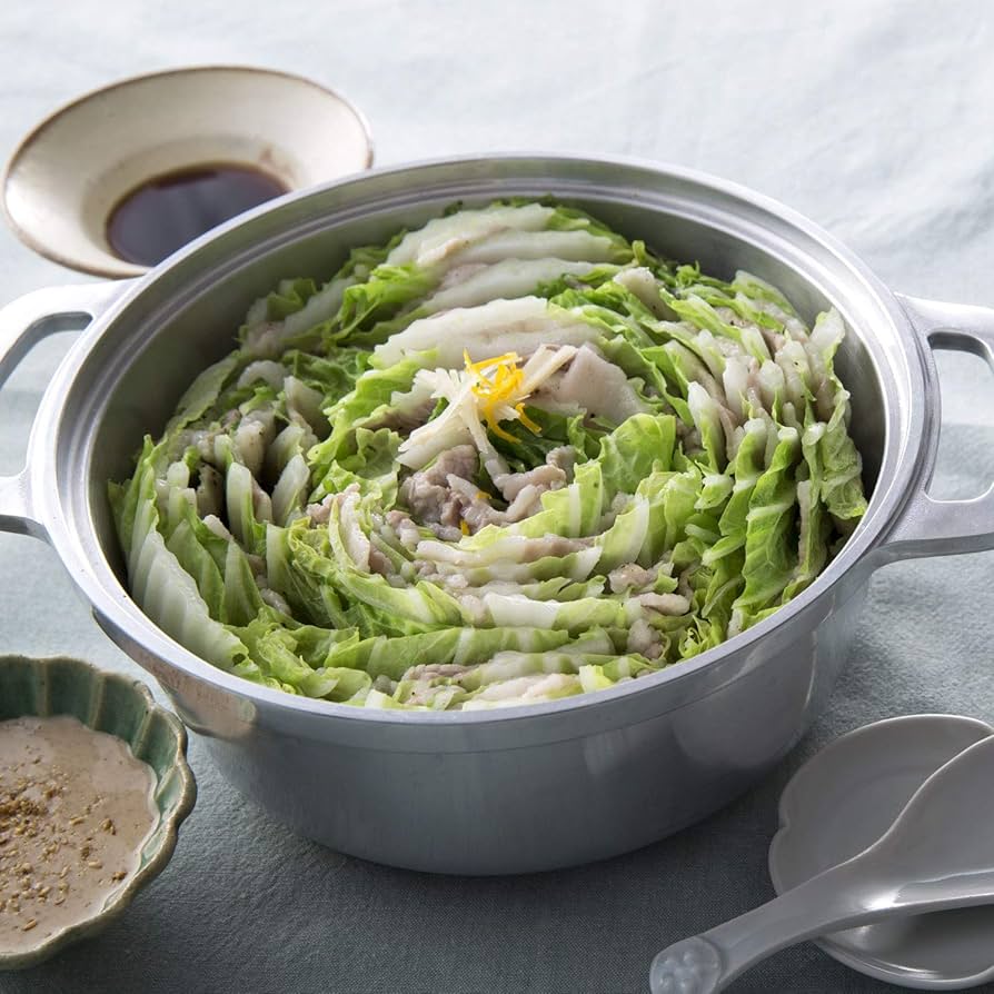 Amazon.co.jp: HALムスイ KING無水鍋(R)24 両手鍋 24cm 無水調理 1鍋8