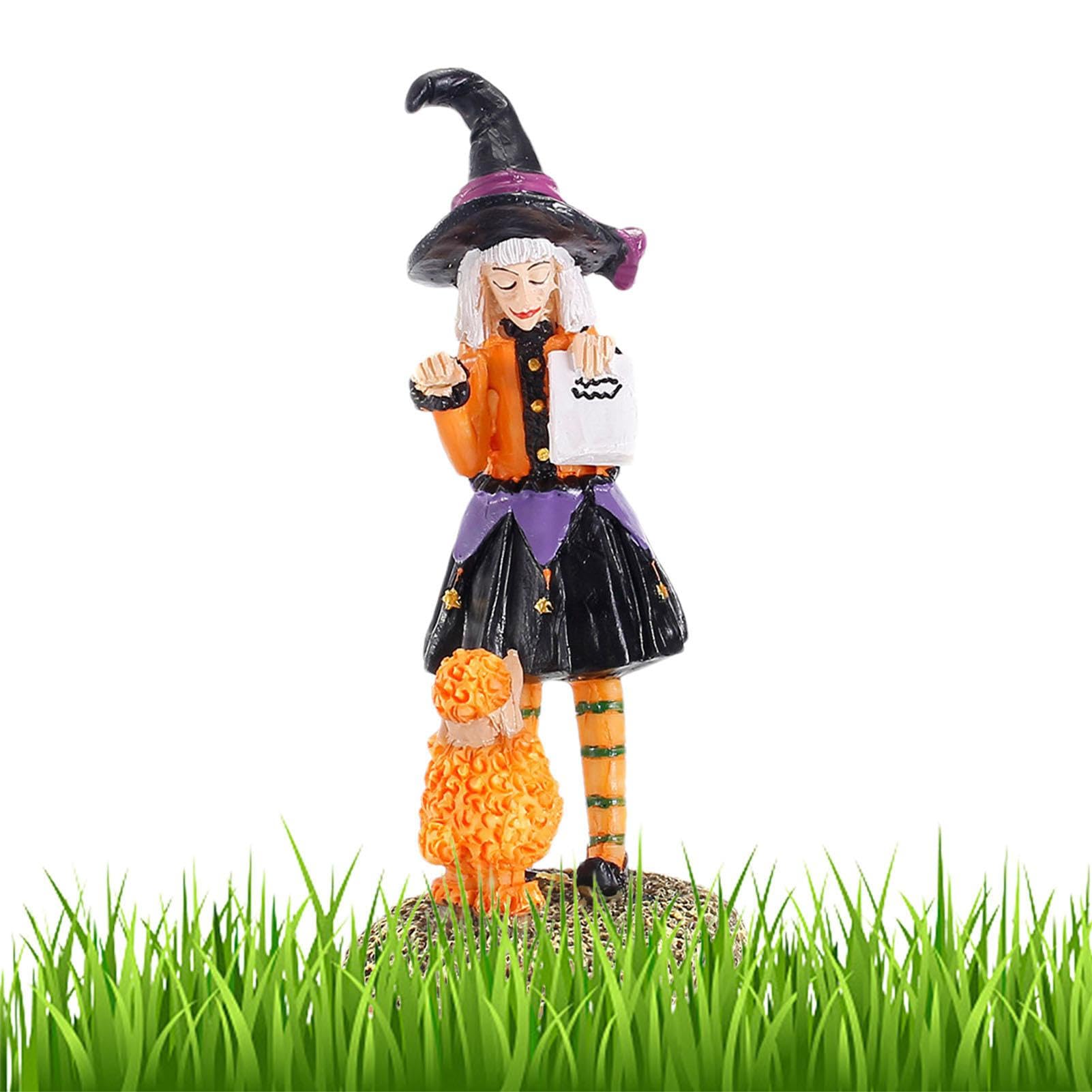 Amazon.co.jp: 収集可能な魔女のフィギュア - ハロウィン魔女像樹脂の