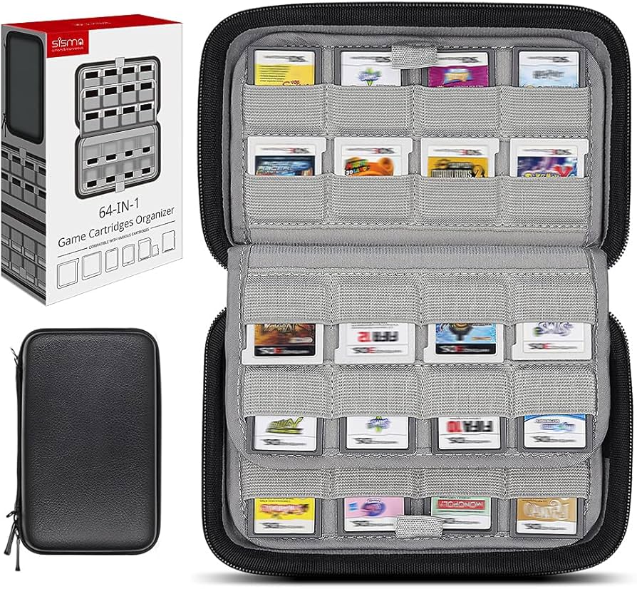 Amazon.co.jp: sisma カードケース 64枚収納 3DS 2DS DS SWITCH用