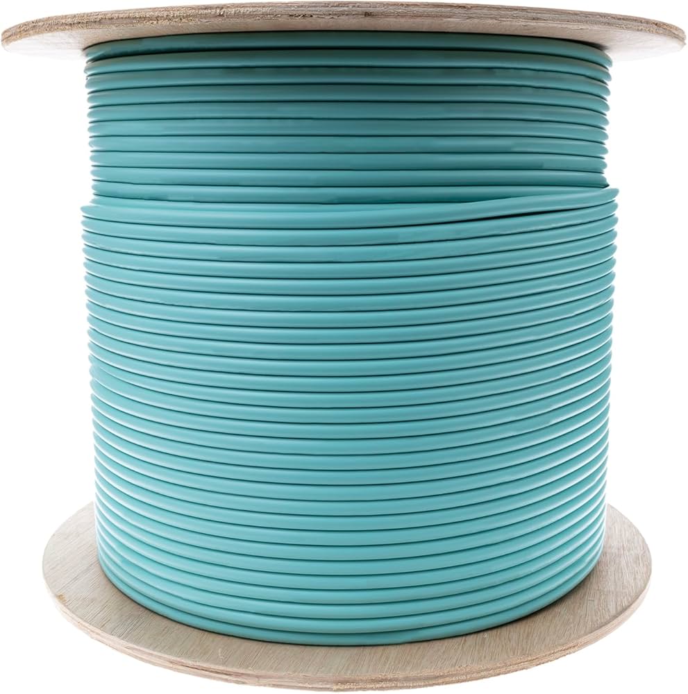 Amazon.com: CableWholesale 1000ft Aqua Multimode 24-Strand Fiber