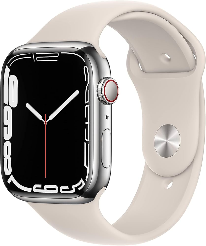 Amazon.com: Apple Watch Series 7 (GPS + Cellular, 45MM) Silver