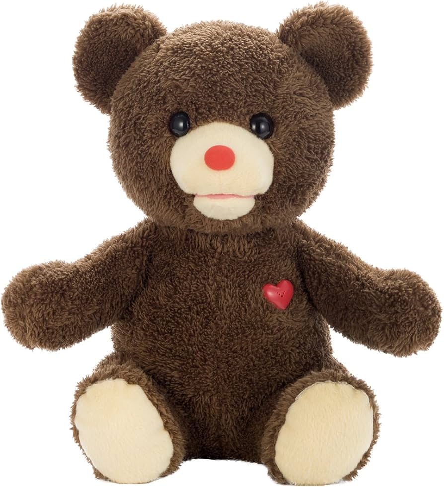 Amazon.co.jp: ヒミツのクマちゃん チョコブラウン ぬいぐるみ 座高