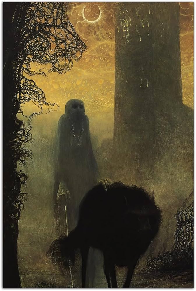 Amazon.com: QUNYAAE Zdzislaw Beksinski Surreal Shepherd Canvas Art