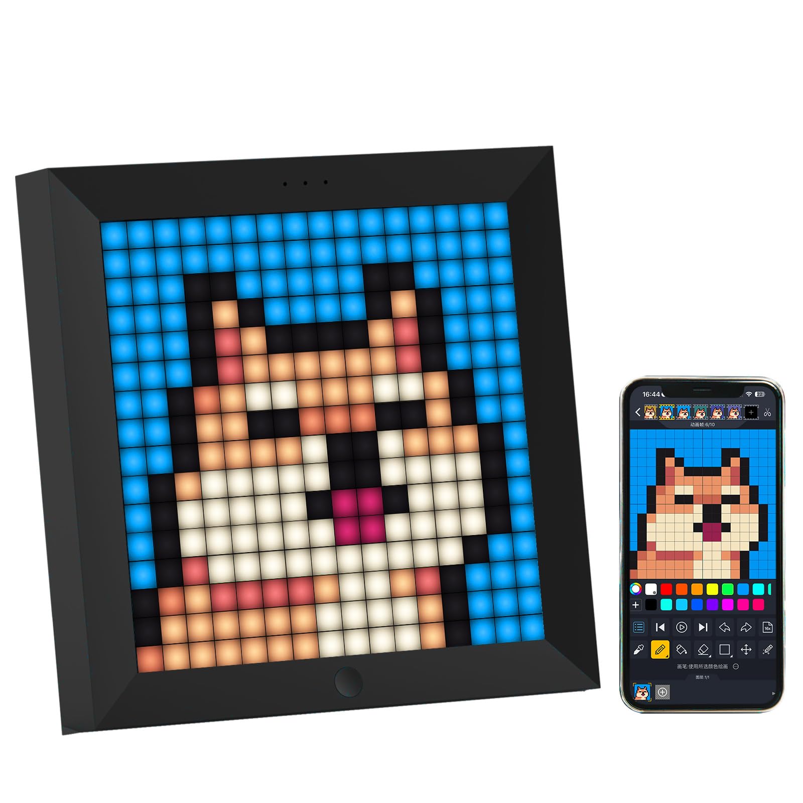 Amazon.com : Divoom Pixoo - Pixel Art Digital Picture Frame with