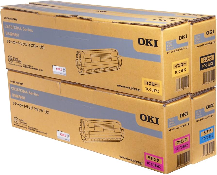 Amazon.co.jp: 【純正品】OKI TC-C3B2 トナーカートリッジ(大容量) 4色