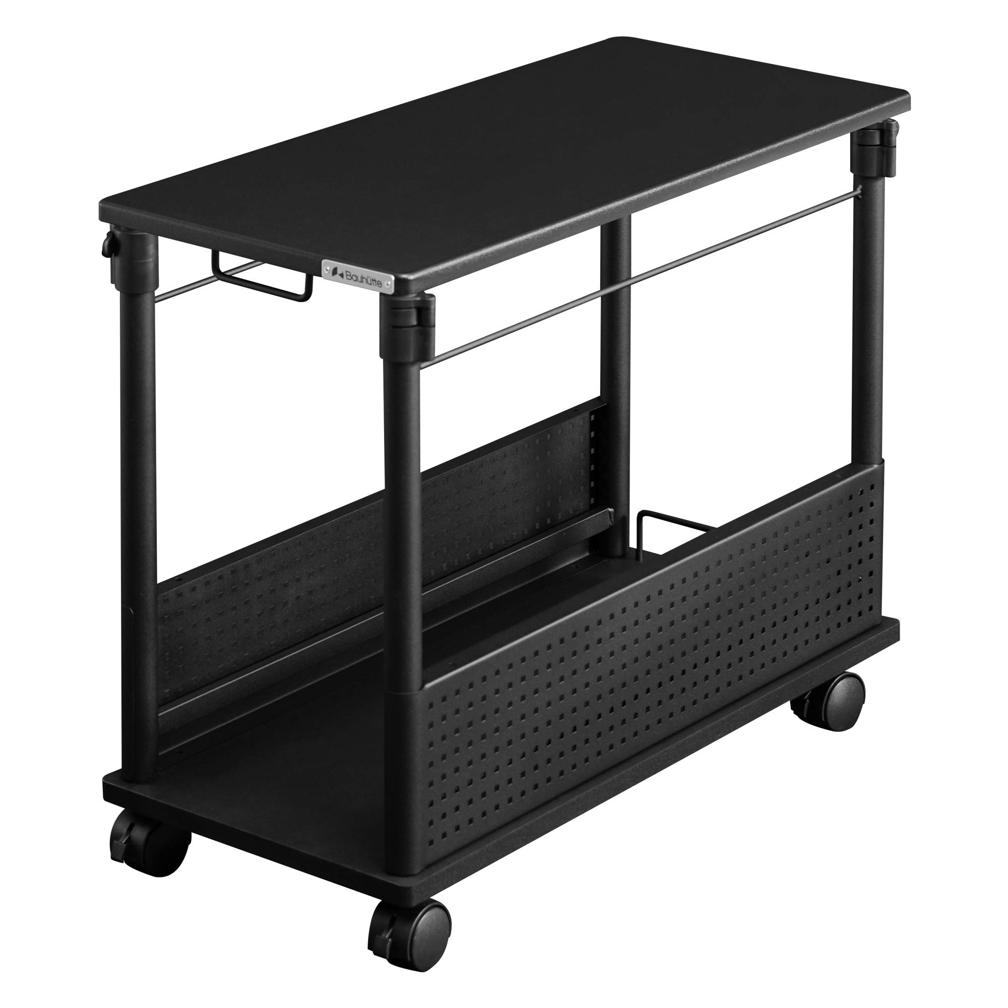 Amazon.co.jp: Bauhutte ( バウヒュッテ ) 昇降式 PCワゴン デスク横に