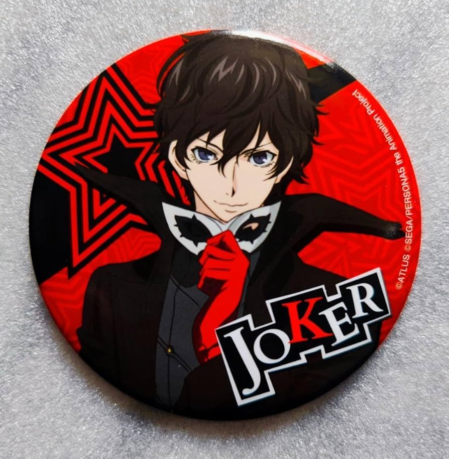 ペルソナ5ザロイヤル ゲーマーズ特典 缶バッジ 主人公 ジョーカー