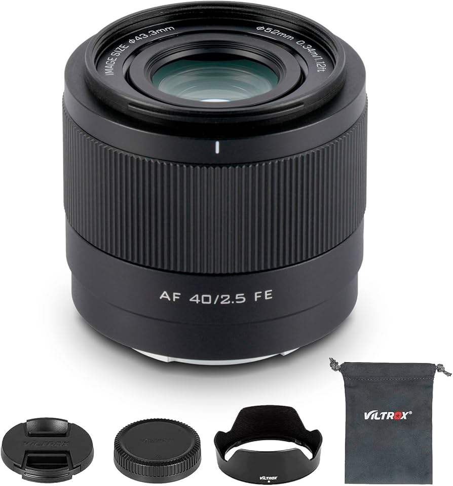 Amazon.com : VILTROX 40mm F2.5 f/2.5 FE-Mount Full Frame for Sony