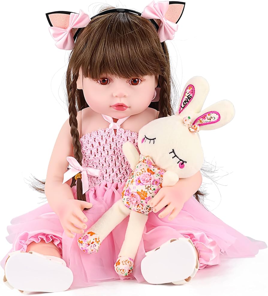 Amazon | ROERHE リボーンドール 女の子 赤ちゃんリアル人形 ビニール