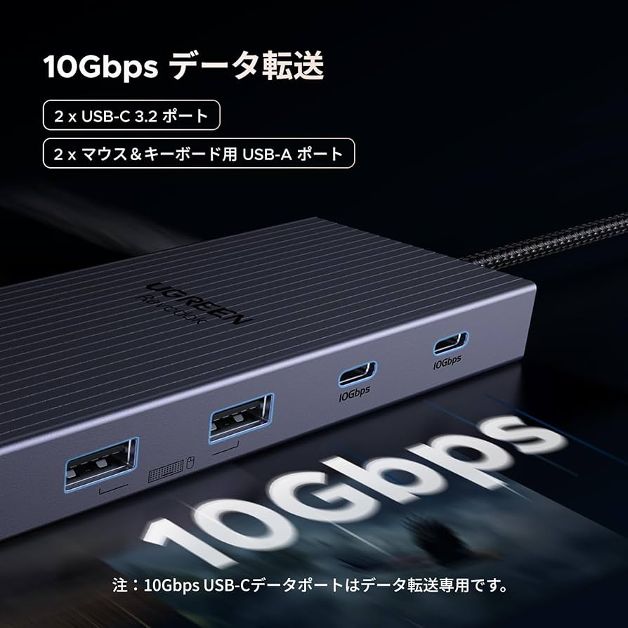 Amazon | UGREEN Revodok Pro 11-in-1ドッキングステーション USB C