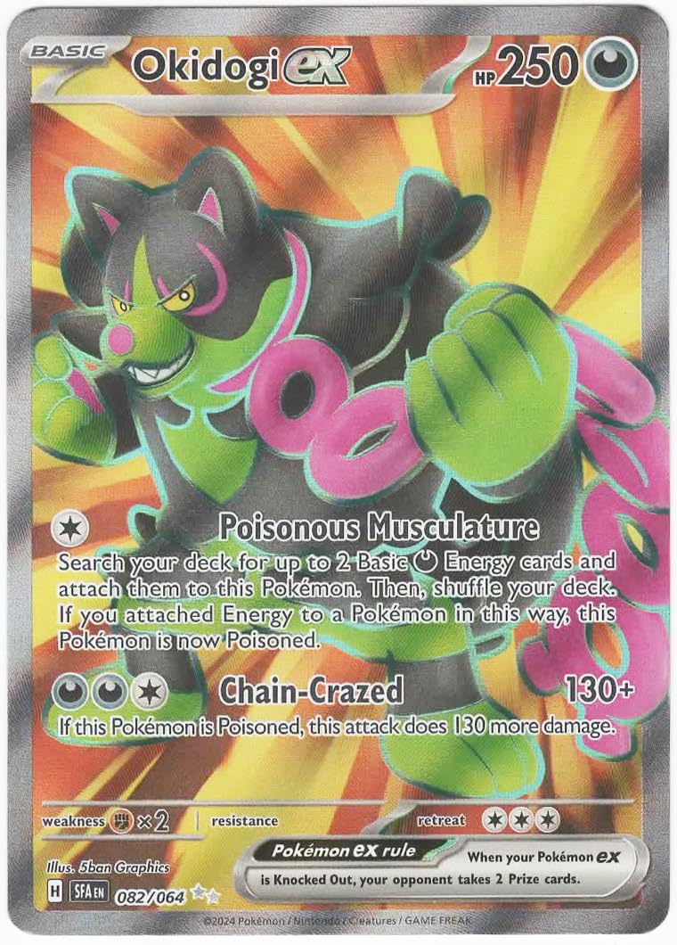 Pokemon Okidogi ex 082/064 - Shrouded Fable - Ultra Rare Full Art