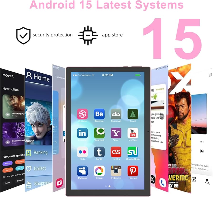 Amazon.com : Android 15 Tablet 10 inch Tablets with Case, 12GB RAM