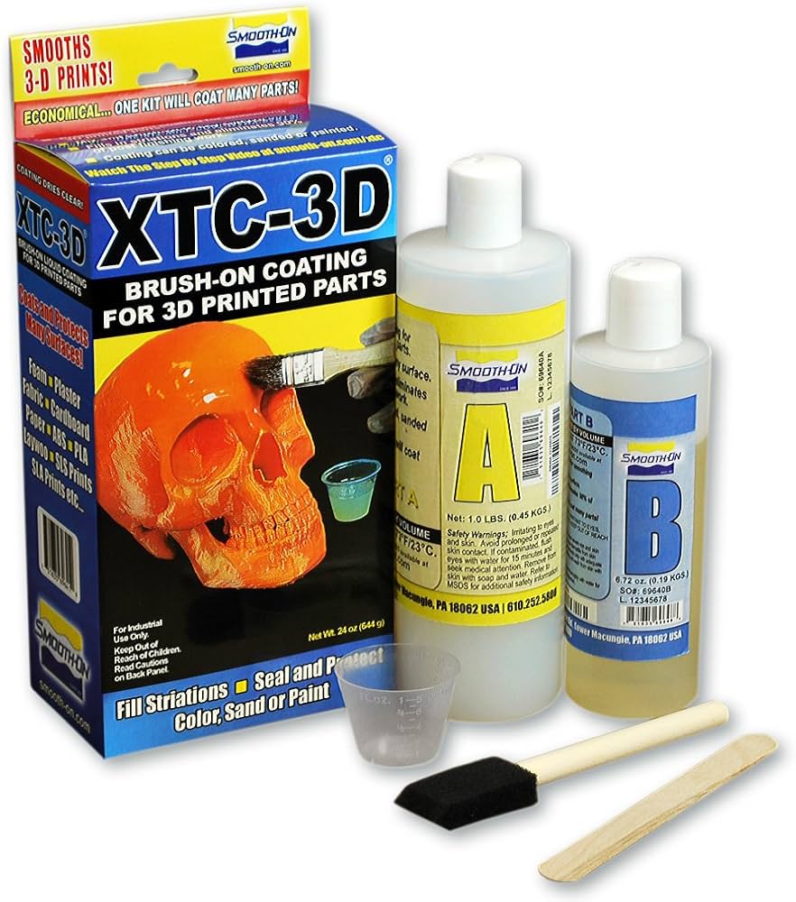 Amazon.com: Smooth-On XTC-3D™ 20 3D Print Coating, 24 oz - Brush