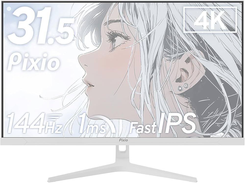 Amazon.co.jp: Pixio PX32U Wave White ゲーミングモニター 4K 32