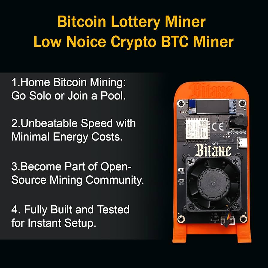 Amazon.com: Bitaxe Gamma 601 Solo Bitcoin Miner,BM1370 Asic, Up to
