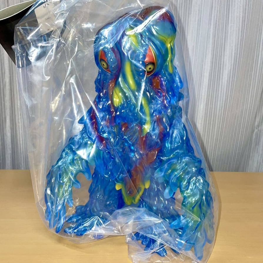 Amazon.co.jp: ギガブレイン ヘドラ クリアブルー ソフビ sofvi