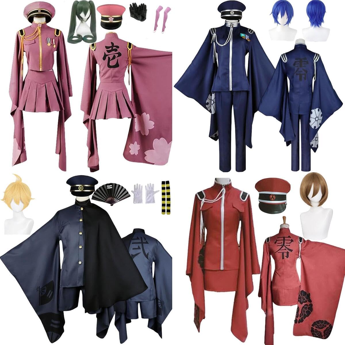 Amazon.co.jp: 千本桜/LEN/KAITO/MEIKO/コスプレ衣装 cosplay 衣装＋