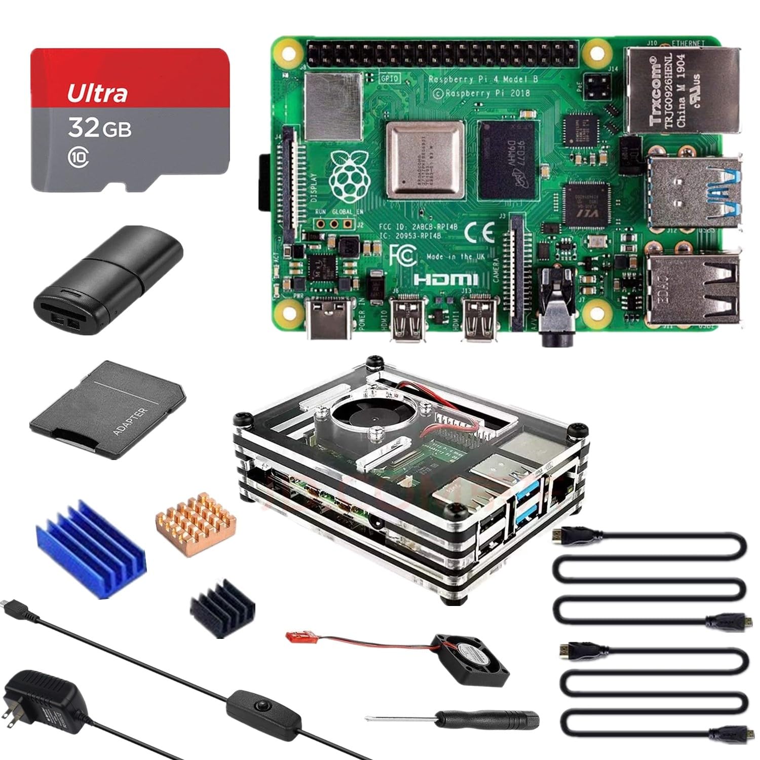 Raspberry Pi 4 4GB SD 電源ケーブル HDMIケーブル Raspberry Pi 4 4GB