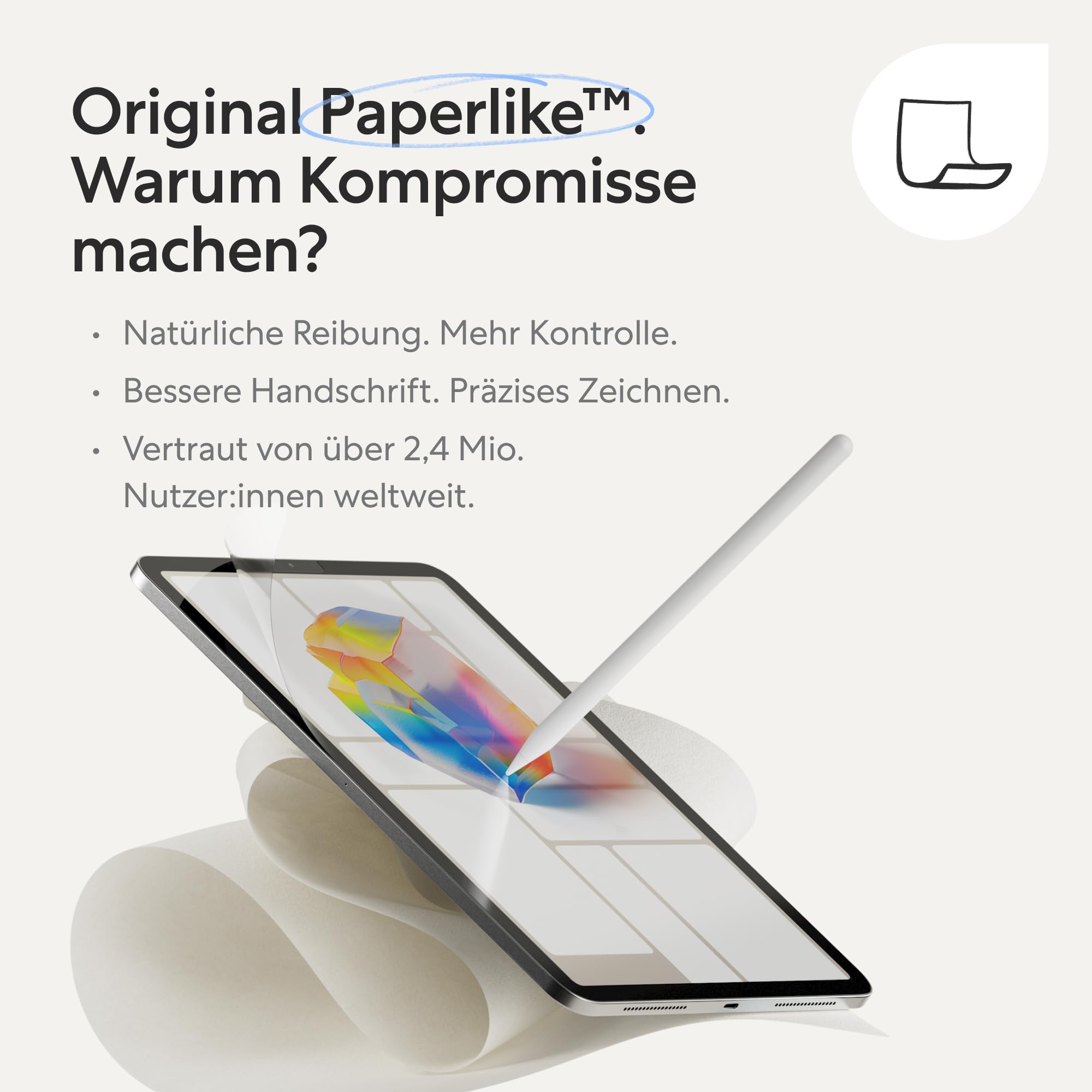 Amazon.co.jp: Paperlike 3 スクリーンプロテクター (2枚) iPad Pro 13