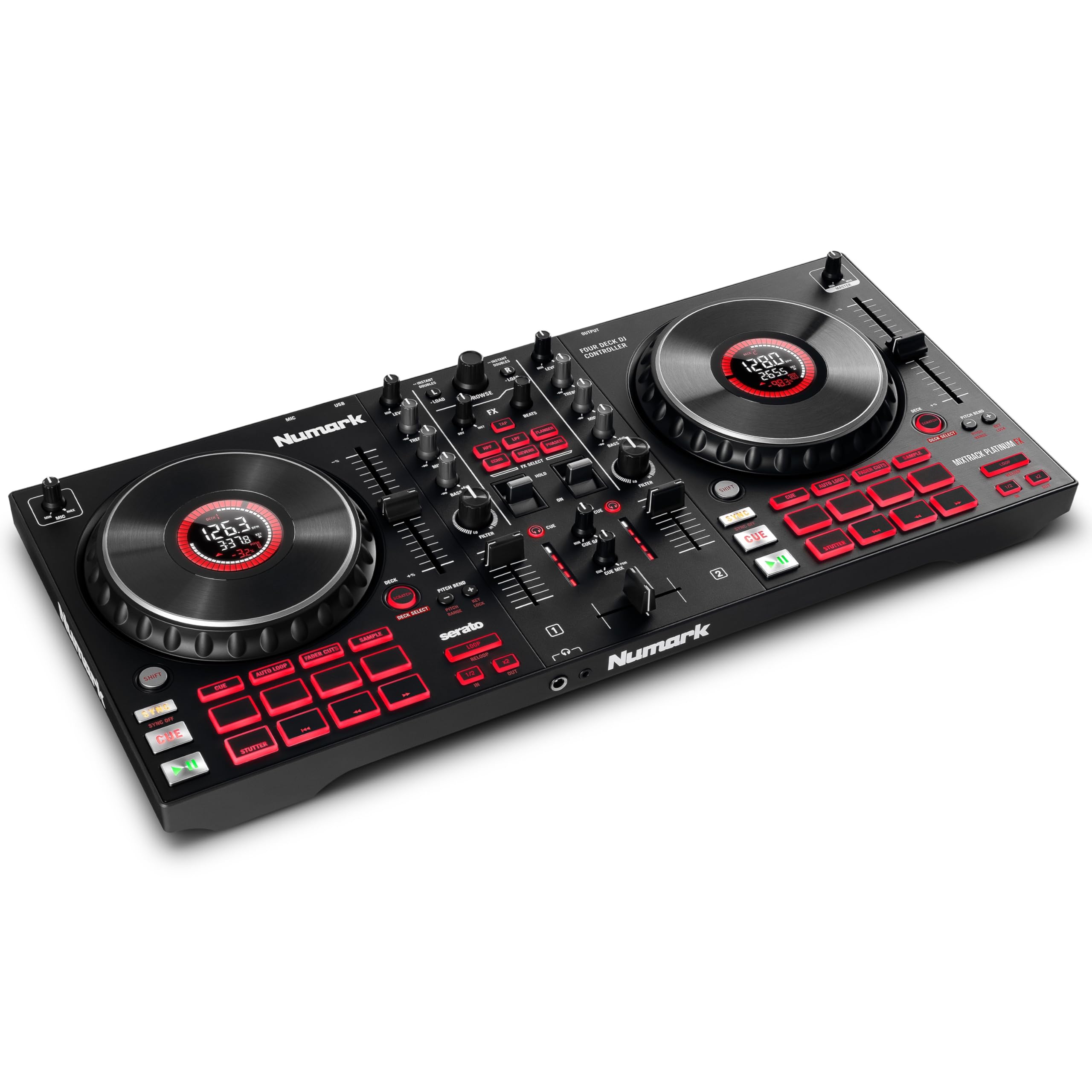 Numark Mixtrack Platinum FX Serato DJ Controller with Jog Wheel