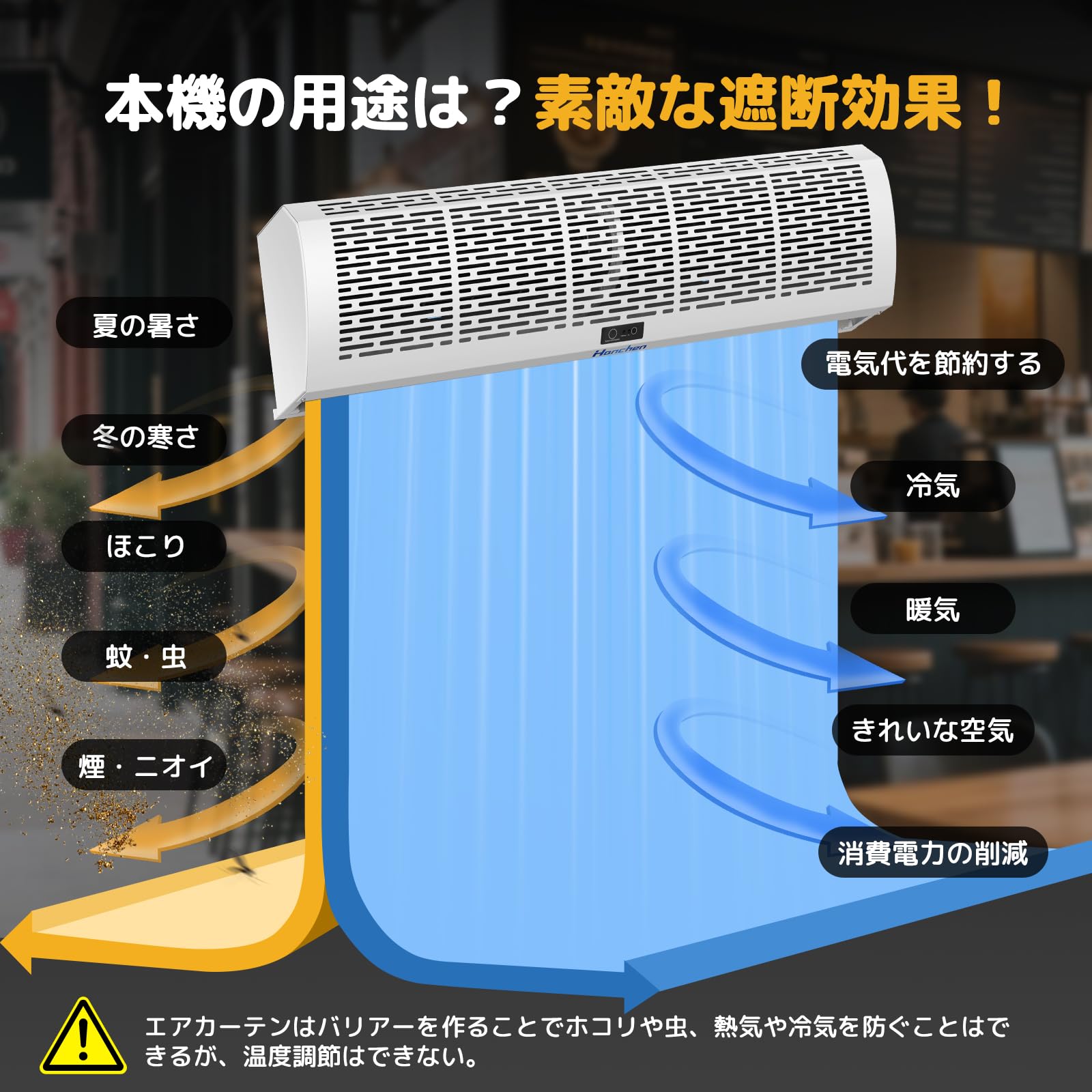 Amazon.co.jp: Hanchen エアーカーテン 換気扇 サーキュレーター