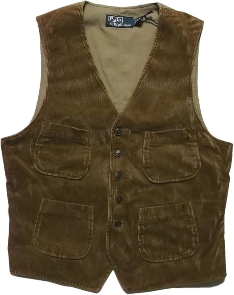 Amazon | [ポロ ラルフローレン] オッドベスト コーデュロイ 茶 988