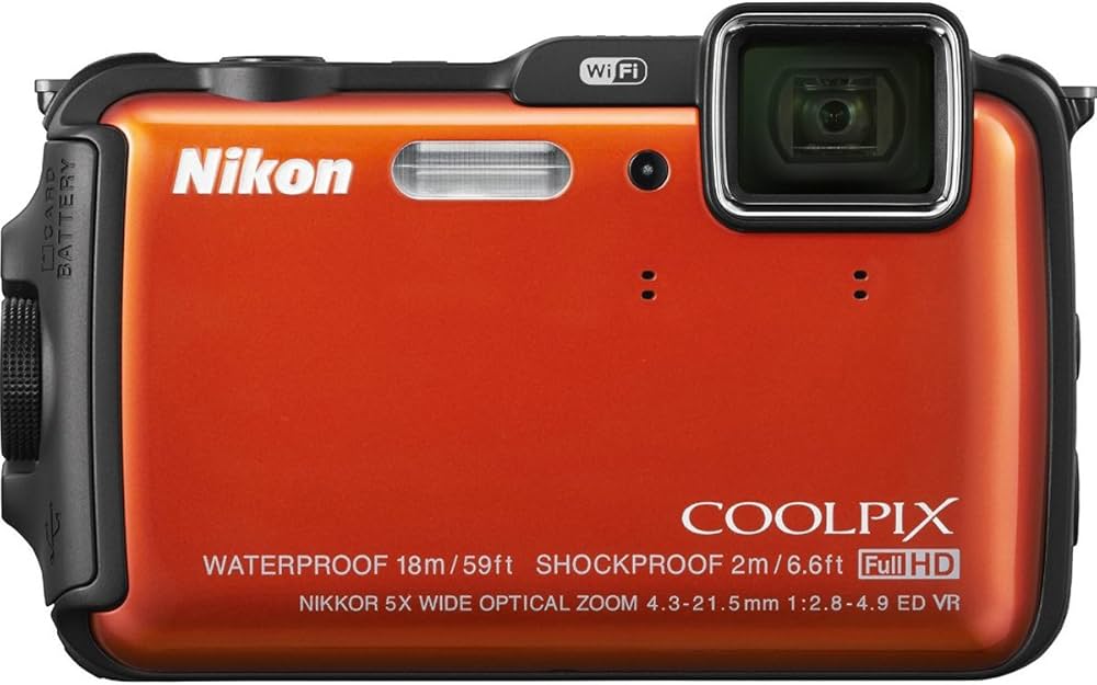 Buy Nikon Coolpix AW120 Point & Shoot Camera Orange Online at Low
