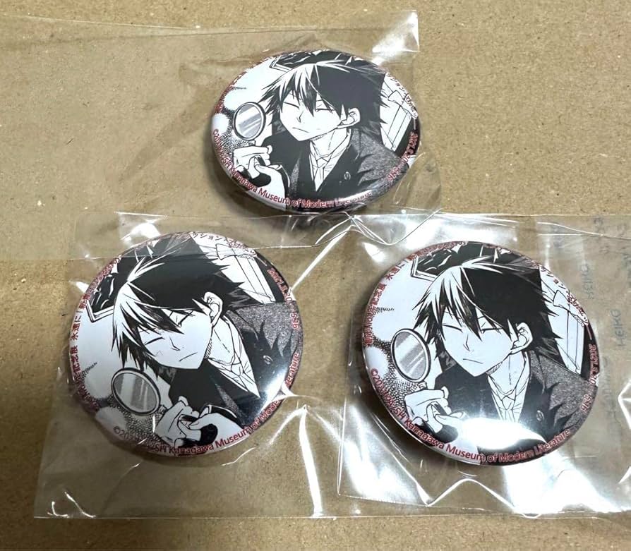 Amazon.co.jp: 文豪ストレイドッグス 文学館 缶バッジ 江戸川乱歩 原作