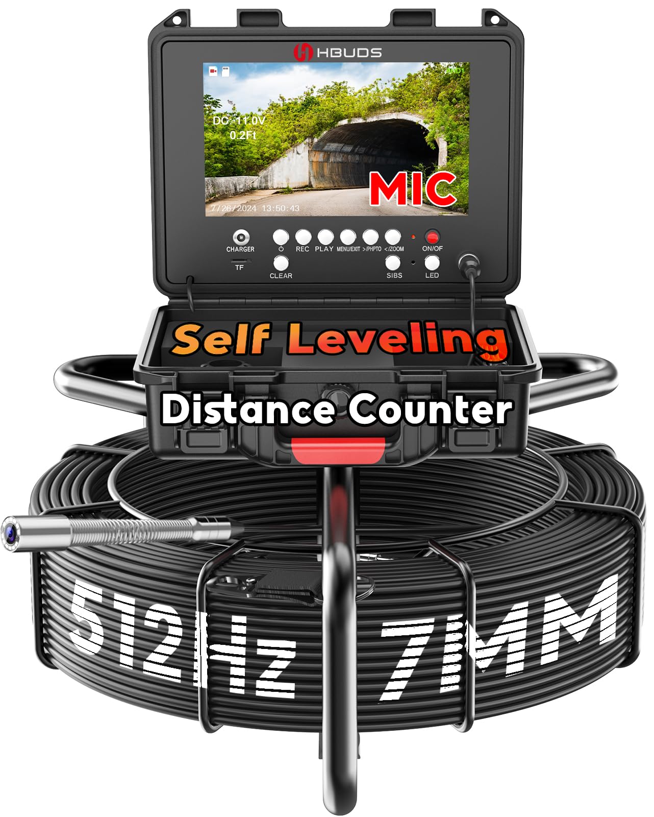 Amazon.com: Self Leveling Sewer Camera with 512Hz Transmitter