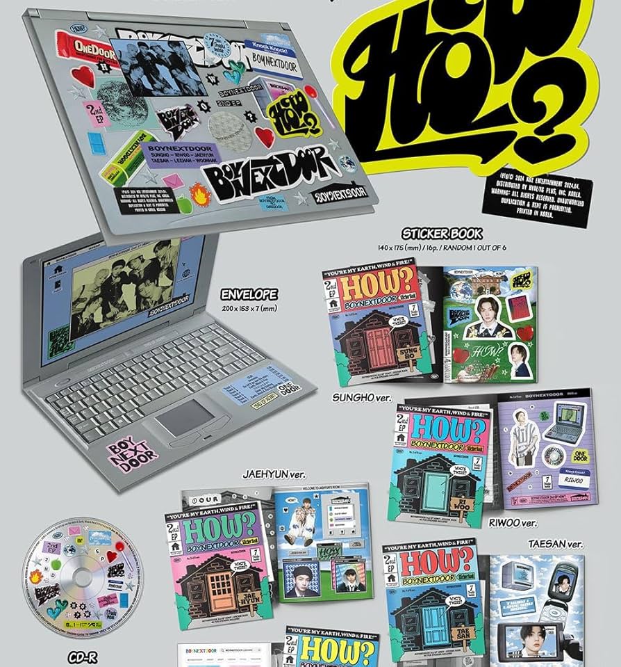 Amazon.com: Dreamus BOYNEXTDOOR How? 2nd EP Album Sticker 6 Ver