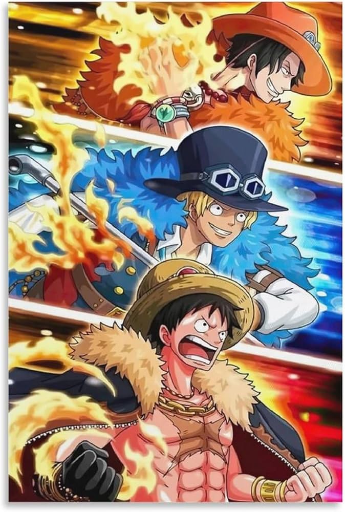 Amazon.co.jp: ワンピース 日本アニメ壁紙 モンキー・D・ルフィ サボ