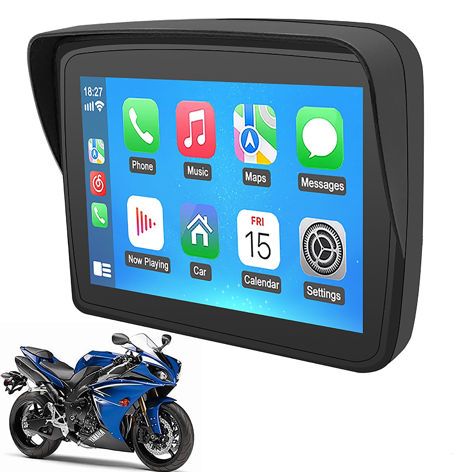 Amazon.co.jp: KAQSKQR バイク ナビ 5インチ 防水ディスプレイ