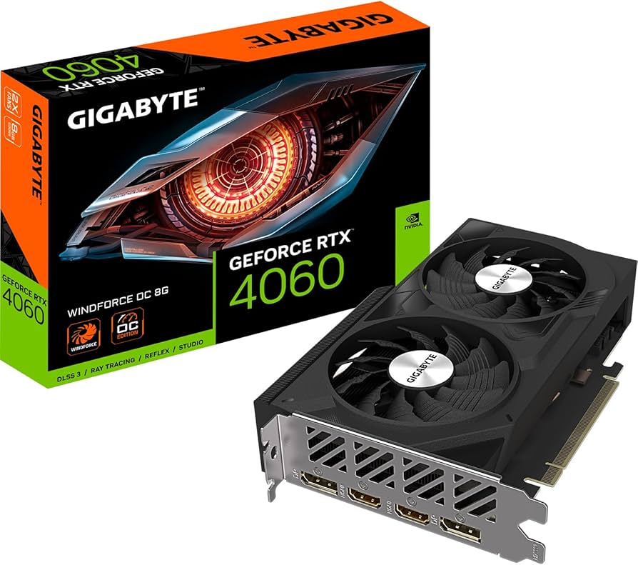 Amazon.com: GIGABYTE Nvidia GeForce RTX 4060 WF2OC-8GD 8GB