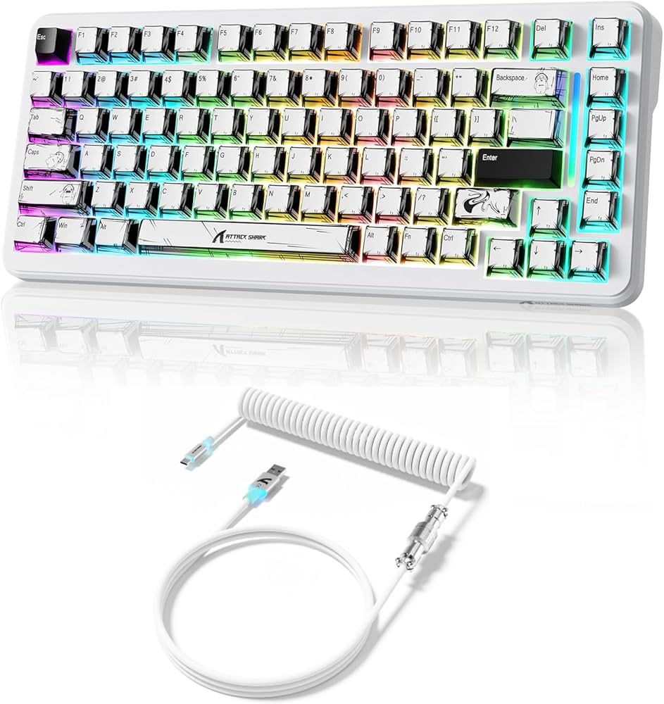 Amazon | ATTACK SHARK X82PRO HE 三モード無線ゲーミングキーボード