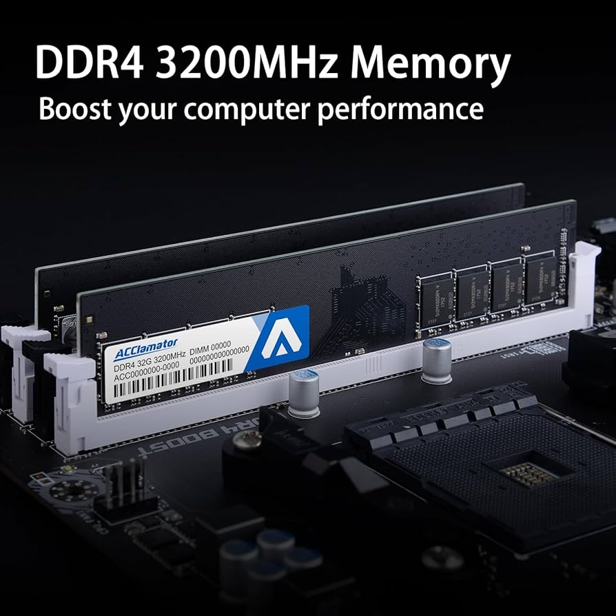 DDR4 RAM 32GB (2x16GB) 3200MHz PC4-25600 CL18 1.35V 288-pin