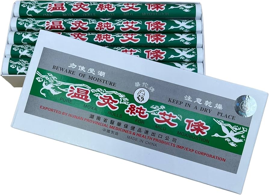 もぐさ・華佗牌中国棒灸、温灸純艾條15箱 計150本(1箱10本入り)、未