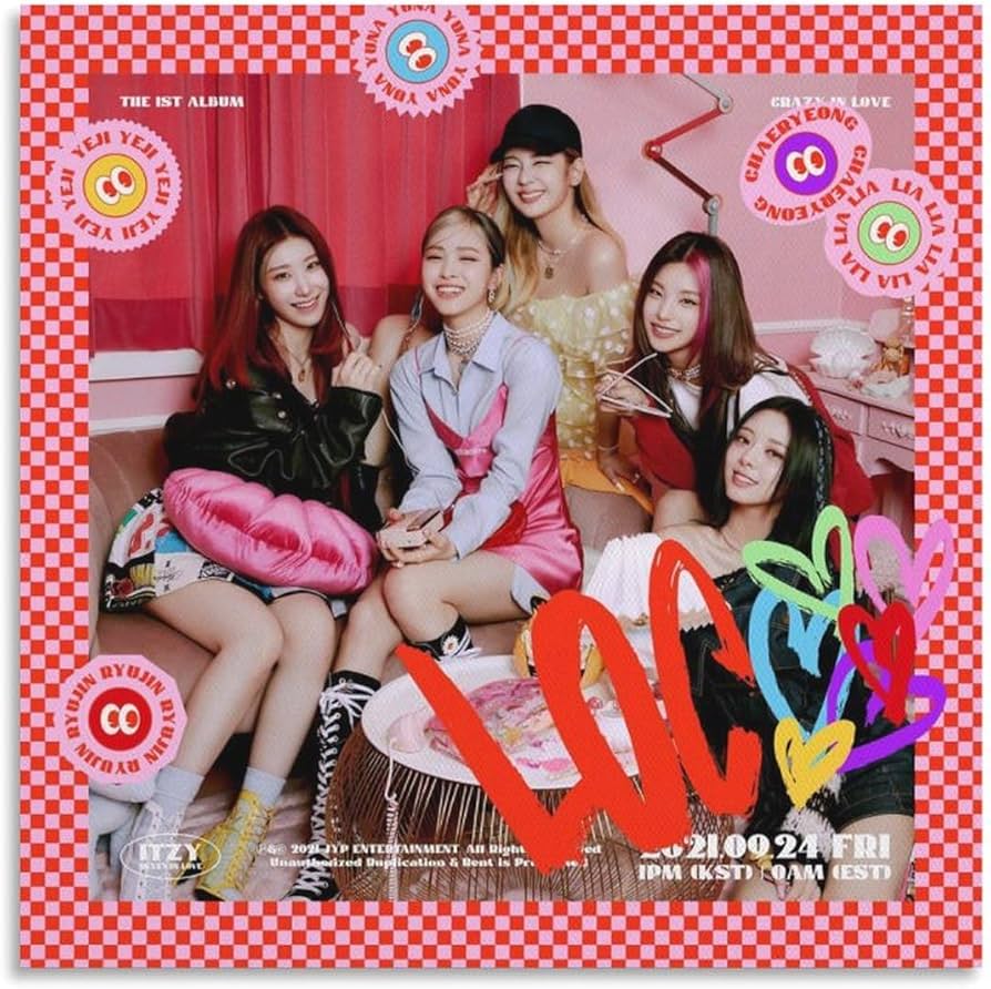 K-pop Artist Poster Itzy Crazy in Love Loco Ver. 2nd Teaser