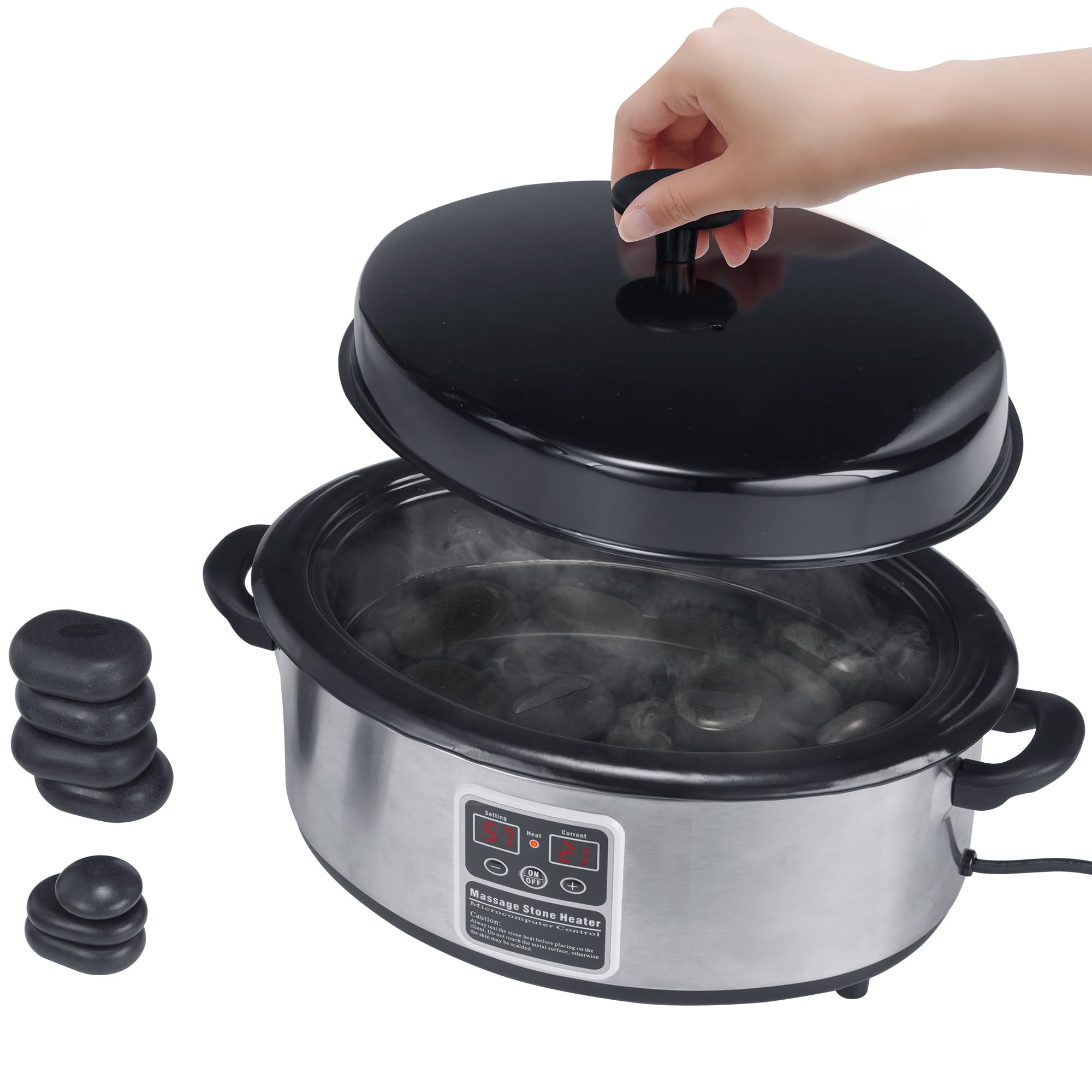 Amazon.com: Master Massage 6 Quart LED Hot Stone Warmer with