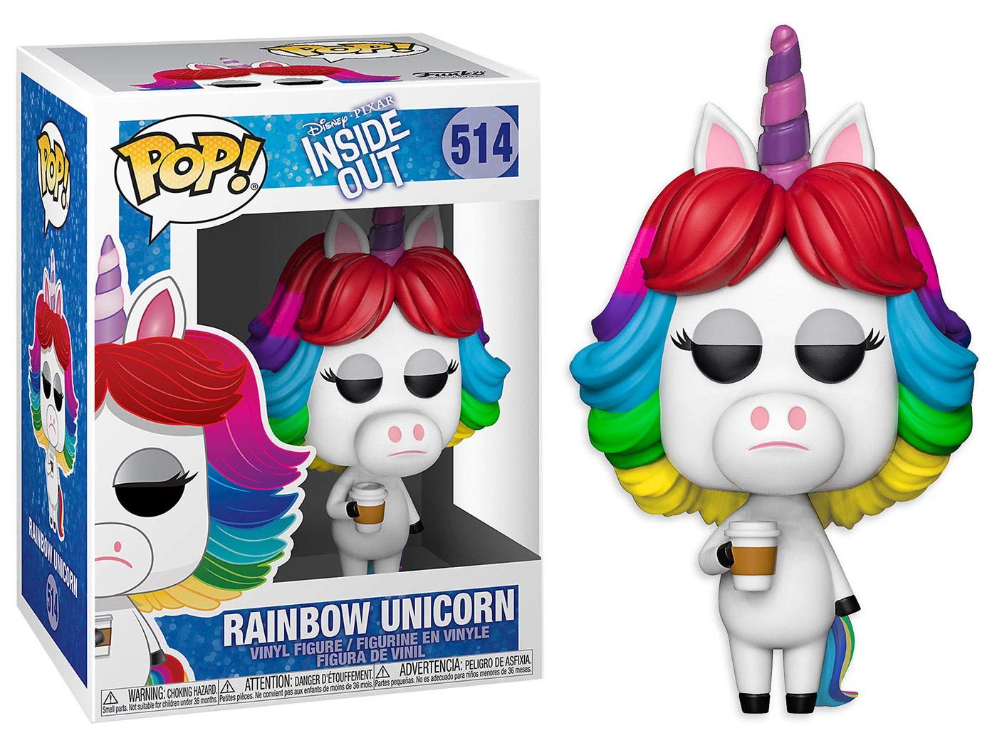 Amazon.com: Funko Pop Disney Pixar Inside Out Rainbow Unicorn