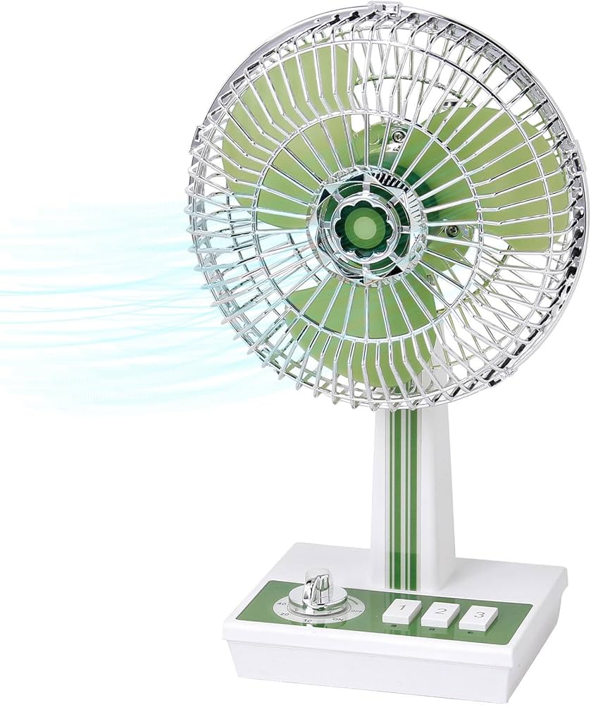 Amazon | SPICE OF LIFE(スパイス) レトロファン 卓上扇風機 グリーン
